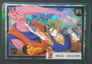 carte dragon ball z special collection n°57 majin bou vs vegetto taiwan dbe prisme cardamehdz