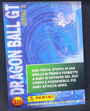 Charger l&#39;image dans la galerie, carte panini dragon ball gt cards part 2 n°111 (ita) dbgt songoku trunks pan