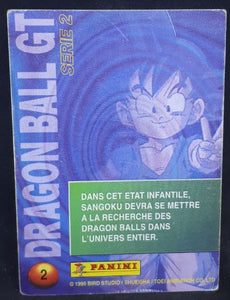 carte panini dragon ball gt cards part 2 n°2 (1999) dbgt songoku cardamehdz
