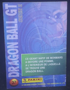 carte panini dragon ball gt cards part 2 n°37 (1999) dbgt songoku pan trunks cardamehdz