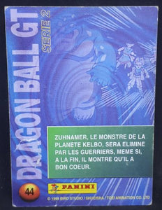 carte panini dragon ball gt cards part 2 n°44 (1999) dbgt trunks cardamehdz