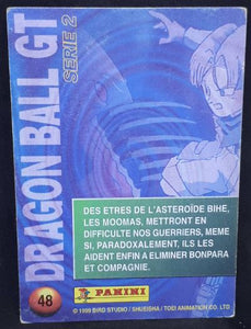 carte panini dragon ball gt cards part 2 n°48 (1999) dbgt trunks cardamehdz