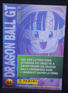carte panini dragon ball gt cards part 2 n°63 (1999) dbgt songoku trunks pan cardamehdz
