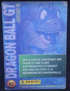 carte panini dragon ball gt cards part 2 n°67 (1999) dbgt trunks songoku pan cardamehdz
