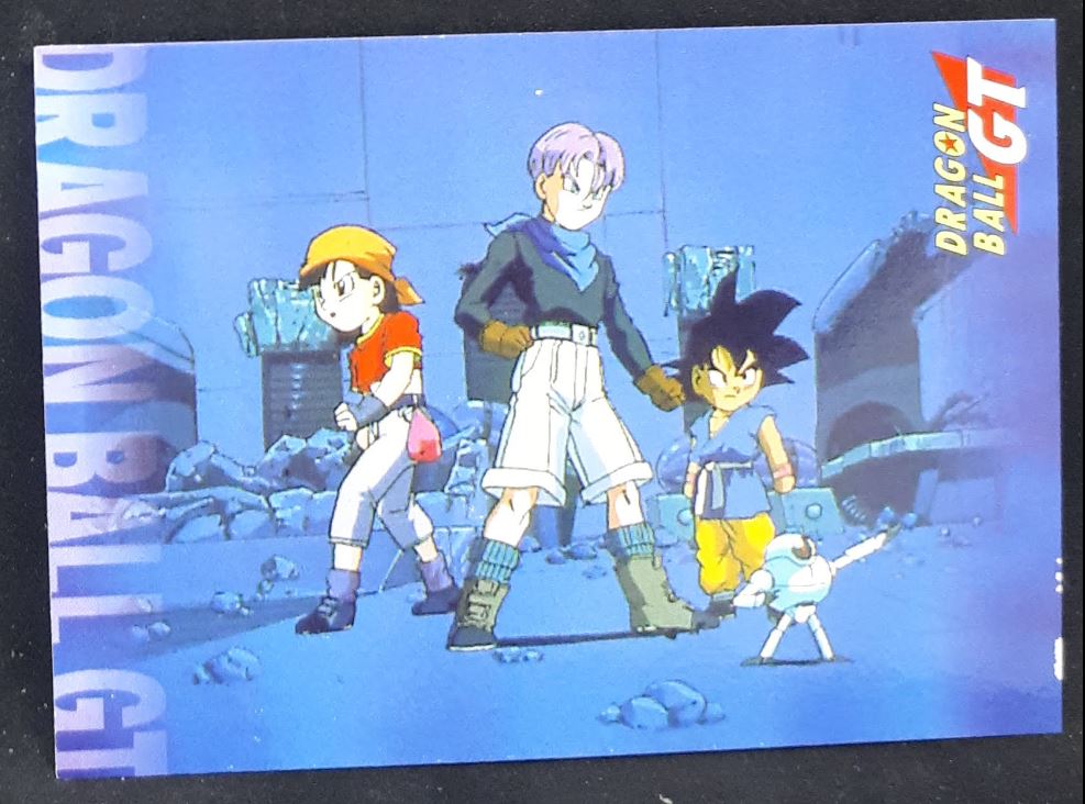carte panini dragon ball gt cards part 2 n°68 (ita) dbgt songoku trunks pan cardamehdz