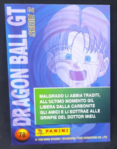 carte panini dragon ball gt cards part 2 n°78 (ita) dbgt trunks cardamehdz verso